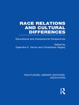 cover image of Race Relations and Cultural Differences